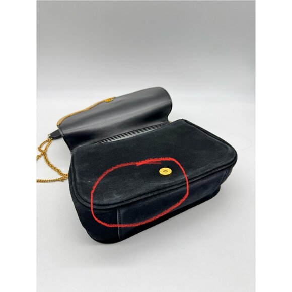 Donna Karan NY Malverne leather suede shoulder crossbody + Dust bag BLACK (Used) - Picture 16 of 16